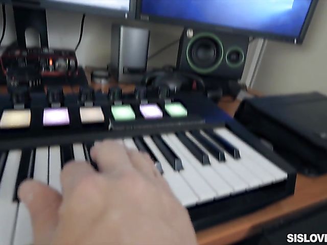 Teen step sister Athena Faris gets boned from your perspective