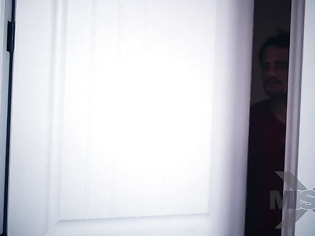 Busty MILF  Cherie Deville has sex with her stepson in the bathroom