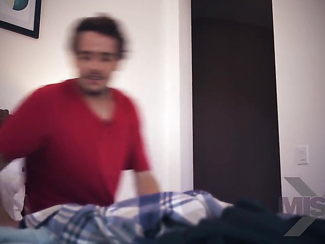 Busty MILF  Cherie Deville has sex with her stepson in the bathroom