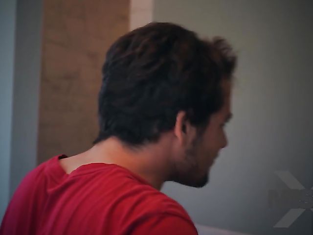 Busty MILF  Cherie Deville has sex with her stepson in the bathroom