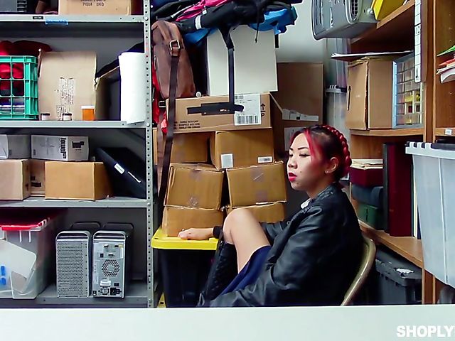 Horny asian girl Christy Love sucks & fucks in front of Kimberly Chi