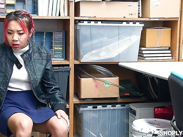 Horny asian girl Christy Love sucks & fucks in front of Kimberly Chi