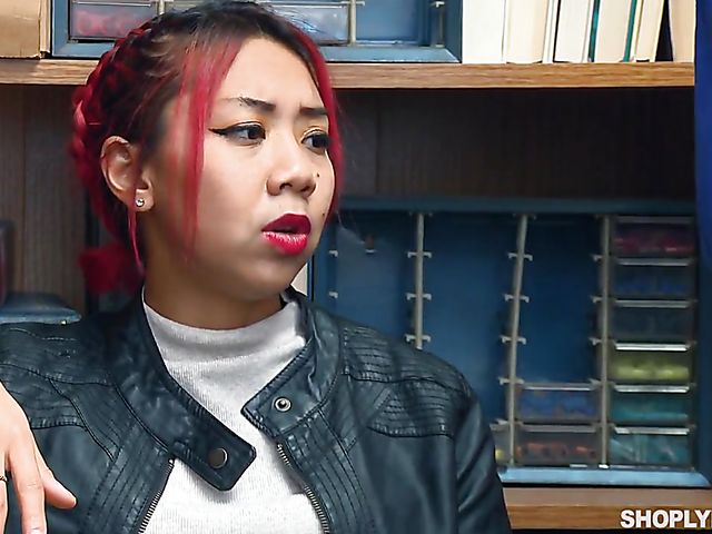 Horny asian girl Christy Love sucks & fucks in front of Kimberly Chi