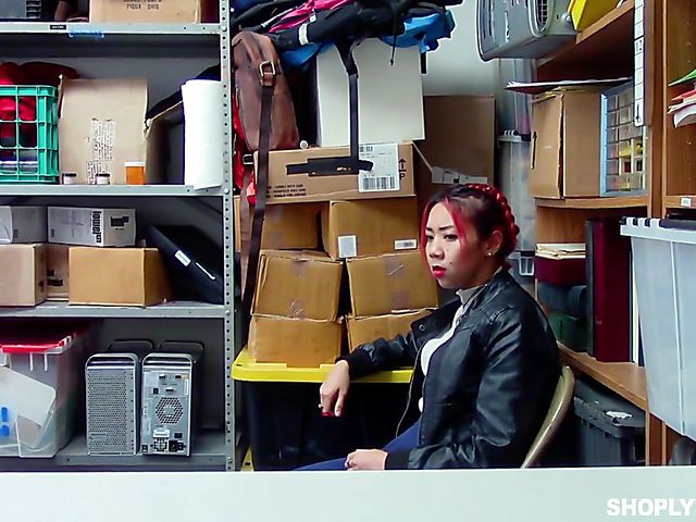 Horny asian girl Christy Love sucks & fucks in front of Kimberly Chi