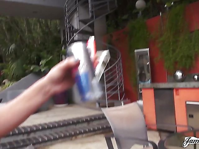 Natural tits blonde Ashlee Graham fucking with James Dean 