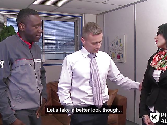 Big tits tattoo brunette Megan Inky gets DP'd