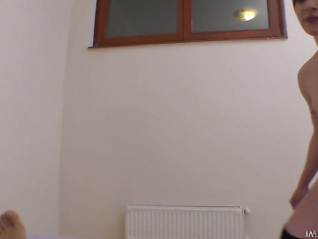 Euro schoolgirl Mini Vanilli takes teacher's cock doggy style