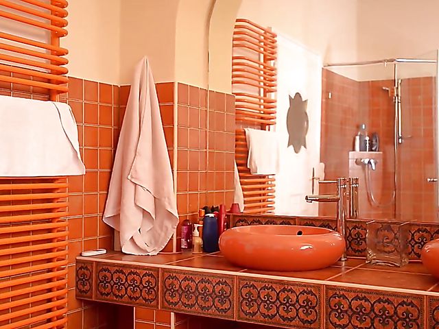 Double blowjob in the kitchen with Timea Bela