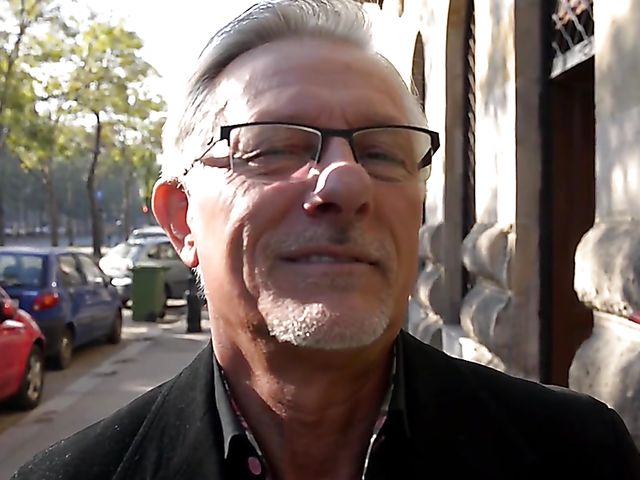 Double blowjob in the kitchen with Timea Bela