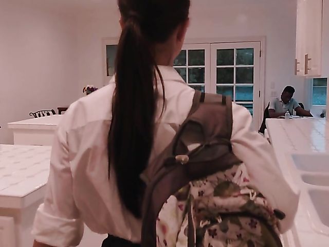 Young hottte Alina Lopez on a black cock