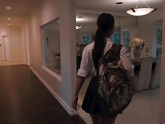 Young hottte Alina Lopez on a black cock