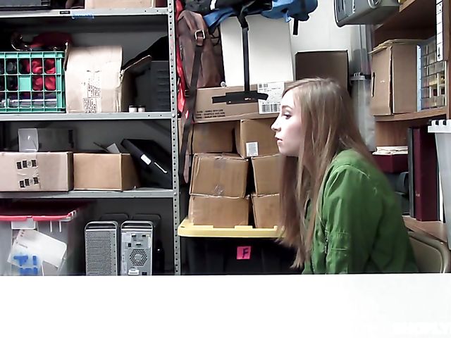 Cute teen Ava Parker gets punished for shoplifting  