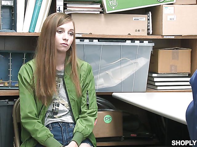 Cute teen Ava Parker gets punished for shoplifting  