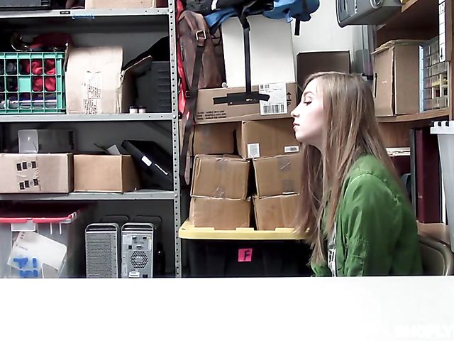 Cute teen Ava Parker gets punished for shoplifting  