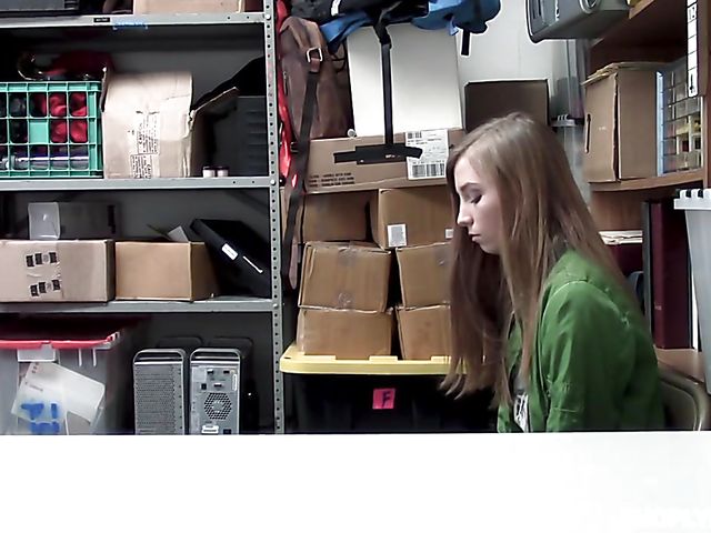 Cute teen Ava Parker gets punished for shoplifting  