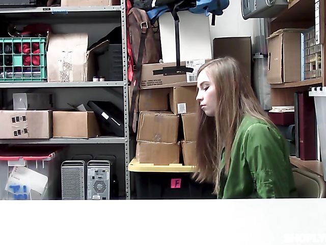 Cute teen Ava Parker gets punished for shoplifting  