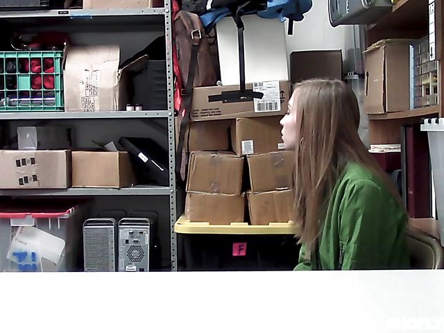 Cute teen Ava Parker gets punished for shoplifting  