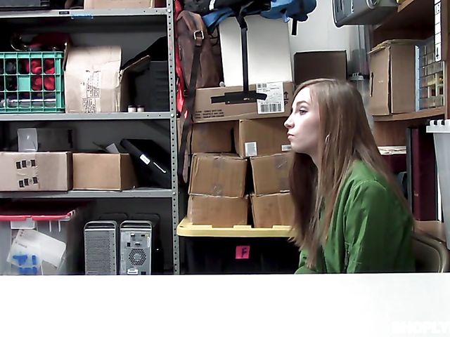 Cute teen Ava Parker gets punished for shoplifting  