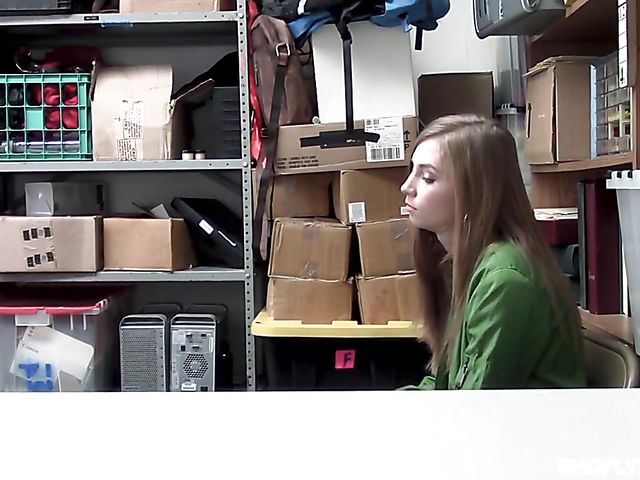 Cute teen Ava Parker gets punished for shoplifting  