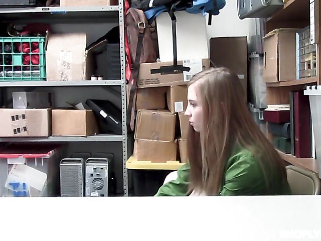 Cute teen Ava Parker gets punished for shoplifting  
