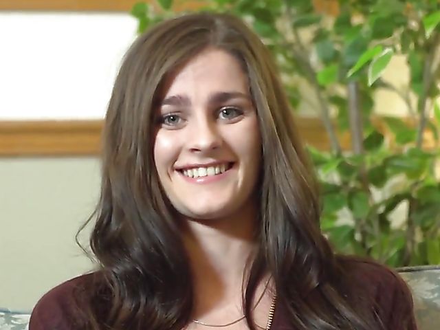 Fresh teen Eva Lyx doing dirty things on camera