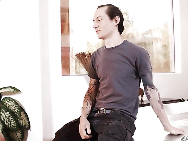 Goth teen Adria Rae gets nailed by a tattooed guy