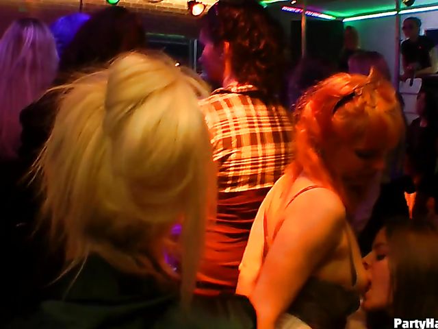 Strippers do their best to get sex party started