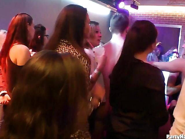 Strippers do their best to get sex party started