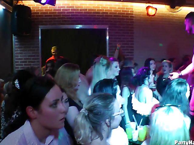 Strippers do their best to get sex party started