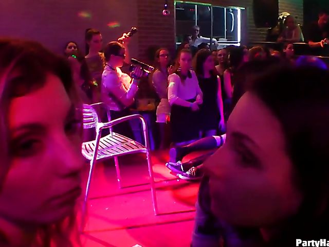 Strippers do their best to get sex party started