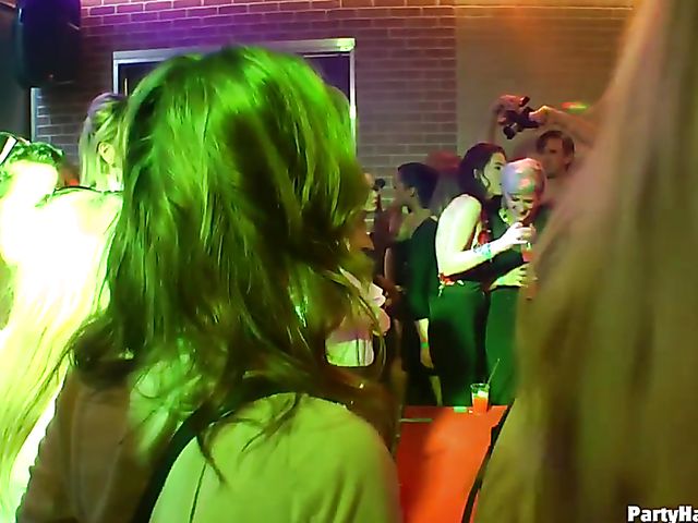 Strippers do their best to get sex party started