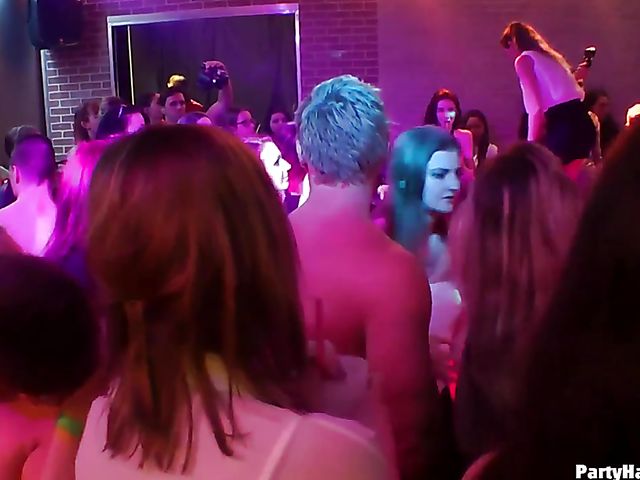 Strippers do their best to get sex party started