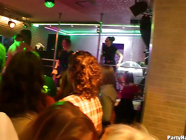 Strippers do their best to get sex party started