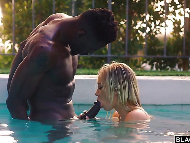 Interracial pool fun with juicy Bailey Brooke