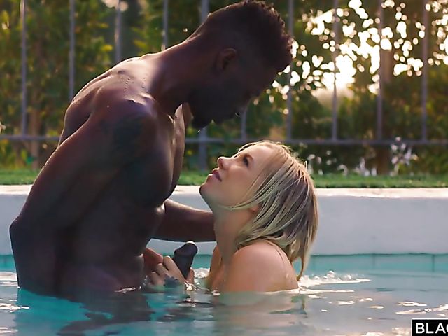 Interracial pool fun with juicy Bailey Brooke