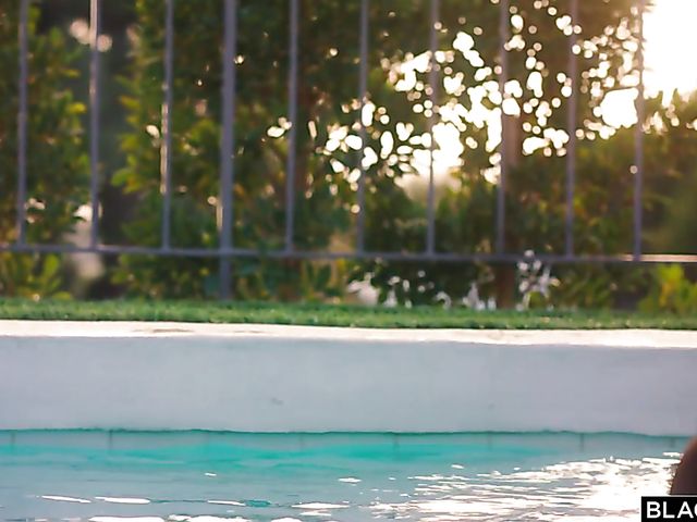 Interracial pool fun with juicy Bailey Brooke