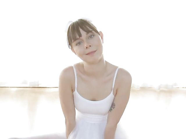  Three girls one guy foursome with sweet ballerinas 