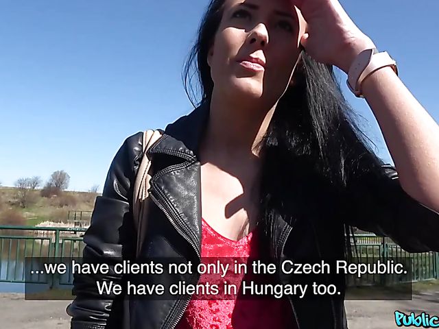 Outdoor sex for money with dirty Abigail Ash