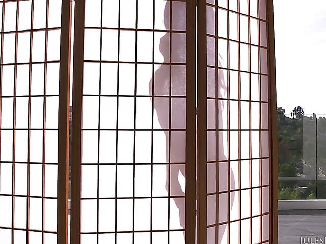 Riley Reid DP with two tattooed guys