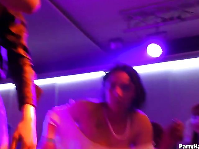 Male strippers bang the girls in the club