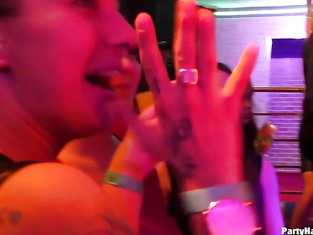 Male strippers bang the girls in the club