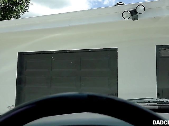 Young redhead April Reid has sex with her stepdad POV