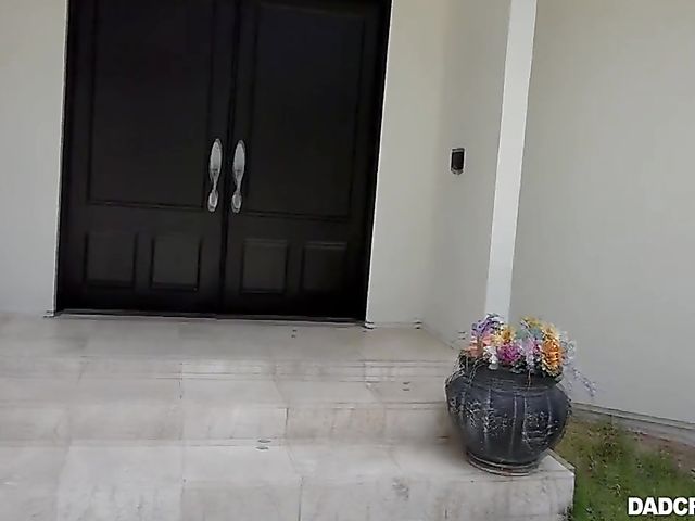 Young redhead April Reid has sex with her stepdad POV