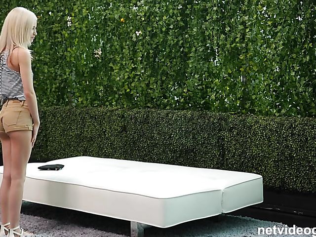 POV casting with tiny titted girl Kiara