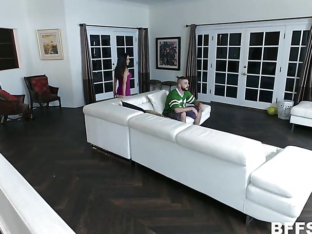Lucky guy bangs three big ass brunettes