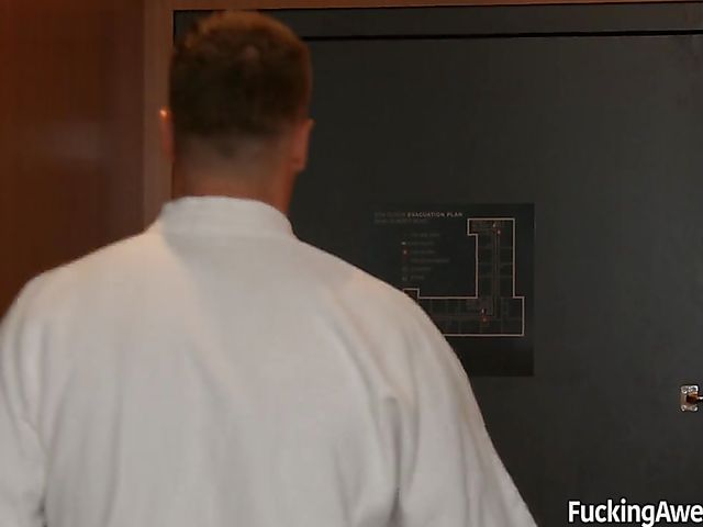 Hard sex in stripper shoes with skinny Naomi Woods 