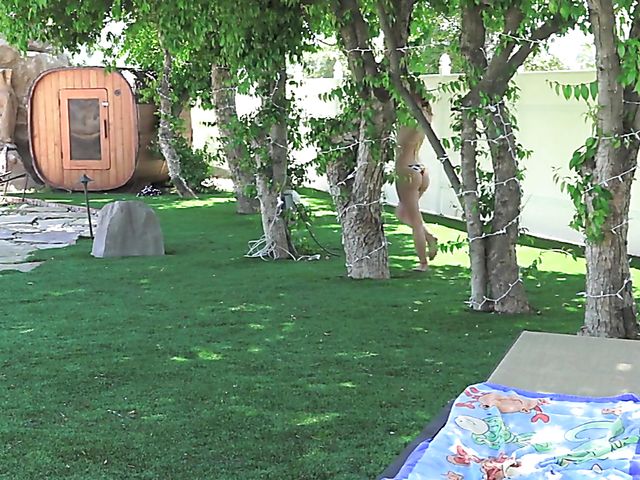 Bikini girl Norah Nova with pierced nipples and clit fuck outdoors 