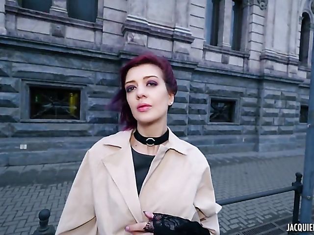 Purple haired anal slut Nadia gets penetrated