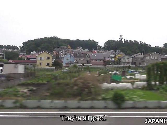 Japanese doggy style orgy on a train