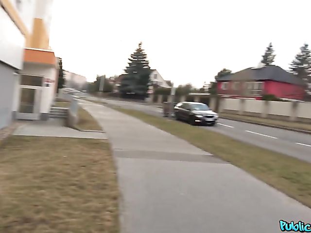 Busty tattoo girl Megan Inky gets slammed in public